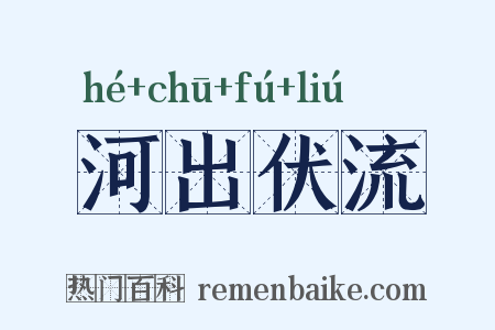 河出伏流是什么意思的图片